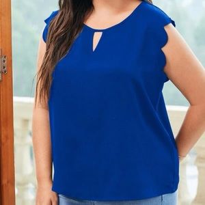 Royal blue blouse